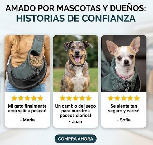 CARGADOR MASCOTAS TALLA S GRIS